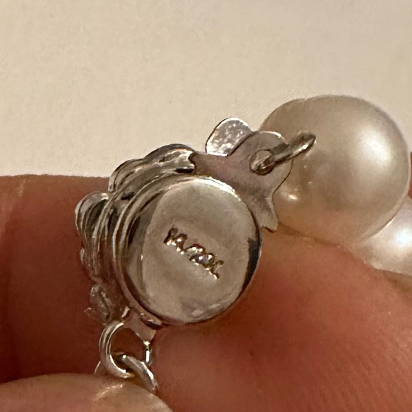 Pearls big beautiful lusterus pearl 14kt/20 GF - Picture 3 of 12
